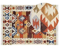 Beliani Kilim kilimas VOSKETAP spalvotas 160 x 230 cm vilnos