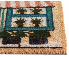 Beliani Durų kilimėlis CADIZ spalvotas 60 x 90 cm kokoso pluoštas