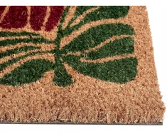 Beliani Durų kilimėlis TANALIAN spalvotas 50 x 80 cm gėlės kokoso pluoštas