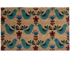 Beliani Durų kilimėlis TANANA spalvingas 50 x 80 cm Paukštis kokoso pluoštas