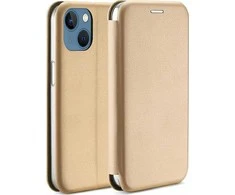 Beline Book Magnetic Apple iPhone 15 Plus 6,7" dėklas telefonui aukso spalvos