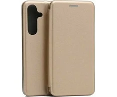 Beline dėklas Book Magnetic Samsung S24 Plus S926 aukso spalvos