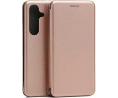 Beline dėklas Book Magnetic Samsung S24 Plus S926 rožinio aukso spalvos