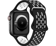 Beline Apple Watch New SportSilicone apyrankė 42/44/45/49mm juodos spalvos/baltos spalvos Box