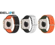 Beline apyrankė Apple Watch silikoninė Waves 38/40/41mm žalios ir oranžinės spalvos box
