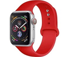 Beline apyrankė Apple Watch Solid silikoninė 42/44/45/49mm oranžinės ir juodos spalvos