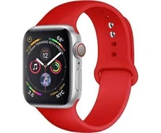 Beline apyrankė Apple Watch Solid silikoninė 42/44/45/49mm oranžinės ir juodos spalvos
