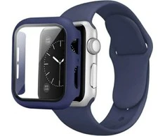 Beline apyrankė Apple Watch Solid silikoninė 38/40/41mm oranžinės ir juodos spalvos