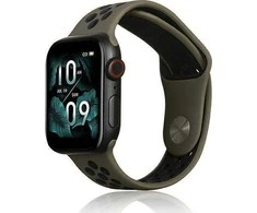 Beline apyrankė Apple Watch Sport silikoninė 38/40/41mm rudos ir juodos spalvos