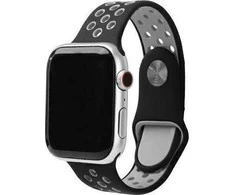 Beline apyrankė Apple Watch Sport silikoninė 38/40/41mm juodos ir pilkos spalvos