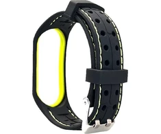 Beline apyrankė Mi Band 3/4 Smart juodos ir laimo spalvos