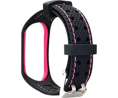 Beline apyrankė Mi Band 3/4 Sport juodos ir rožinės spalvos