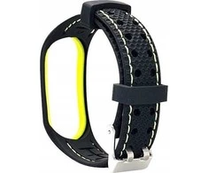 Beline apyrankė Mi Band 3/4 Sport juodos ir laimo spalvos