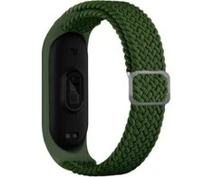 Beline apyrankė Mi Band 3/4 Textile žalios spalvos