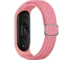 Beline apyrankė Mi Band 3/4 Textile rožinės spalvos