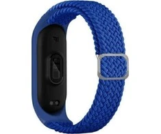 Beline apyrankė Mi Band 7/6/5 Textile mėlynos spalvos