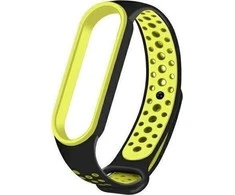 Beline apyrankė Mi Band 7/6/5 juodos ir žalios spalvos Design
