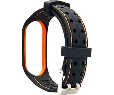 Beline apyrankė Mi Band 7 Smart juodos ir oranžinės spalvos