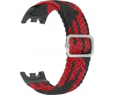 Beline apyrankė Mi Band 9/8 Nylon juodos ir raudonos spalvos