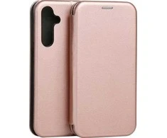 Beline dėklas Book Magnetic Samsung M35 rožinio aukso spalvos