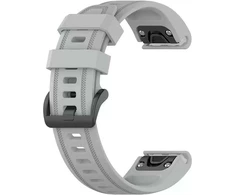 Dirželis Beline Silicone do Garmin Fenix 8/Fenix 7S/Fenix 6S/Fenix 5S/mk3/mk3i/Instinct 2S pilka