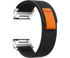 Dirželis Beline Wild Path Loop Watch do Garmin Tactix 7 - Pro Ballistics Edition/Descent Mk2i/D2 Charlie/Enduro/fenix 3 juoda oranžinė