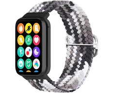 Telcon BRAIDED STRAP MI BAND 8 PRO/M8 PRO (12) Juodas AND Baltas