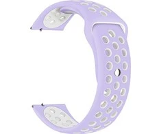 Beline apyrankė Watch 20mm Sport silikoninė violetinės ir baltos spalvos box