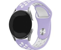 Beline apyrankė Watch 20mm Sport silikoninė violetinės ir baltos spalvos box