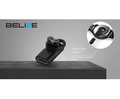 Adapteris USB-C Beline laikrodžio įkrovimui Garmin juodos spalvos