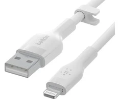 Belkin CAA008bt2MWH Boost Charge USB-A - žaibo silikonas 2,0 m balta
