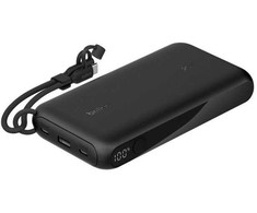 Belkin Išorinė baterija 20.000mAh su ekranu PD 20W USB-C BPB028hqBK