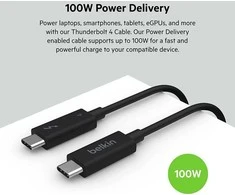 Kabelis USB Belkin USB-C - USB-C 1 m Juodas (INZ003bt1MBK)