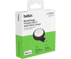 Belkin nešiojamas kroviklis USB-C Apple Watch, juodas (WIZ022GLBK-B1)