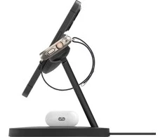 Belkin BoostCharge Pro Headphones, Išmanusis telefonas, Išmanusis laikrodis Juodas USB Wireless charging Fast charging Indoor