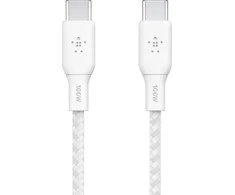 BELKIN BRAIDED USB-C/USB-C/KABELIS PALAIKIA GREITĄ ĮKROVIMĄ