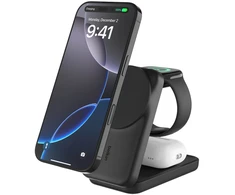 Įkroviklis Belkin Įkroviklis magnetyczna Qi2 25W, 3w1, składana, maitinimo šaltinis 45W, juoda