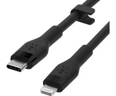 Belkin Flex Lightning/USB-C 15W 2m, mfi, 15W, juoda CAA009bt2MBK
