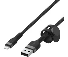 Belkin CAA010bt3MBK BoostCharge USB-A į Lightning silikoninis 3.0m, juodas