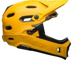 Bell BELL SUPER DH uždaras šalmas. Šalmo dydis: L (58–62 cm). Pasirinkite spalvą: „Fasthouse Taco Tuesday“ matinė pilka juoda.
