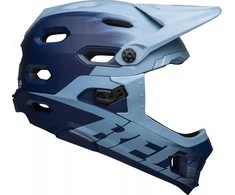 Bell Kask viso veido BELL SUPER DH MIPS SPHERICAL matinis šviesiai mėlynas tamsiai rožinis. M (55–59 cm)