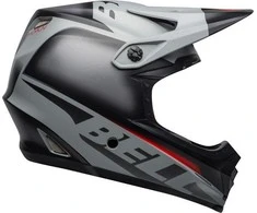 Bell Šaltis pilnas veidas FULL-9 FUSION MPs matinis blizgus juoda pilka crimson dydis XS (51 -53 cm)