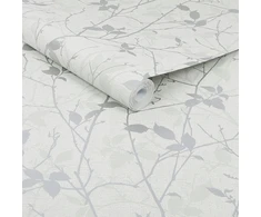 Bell WALLPAPER 122433 BELLE Baltas/Sidabrinis