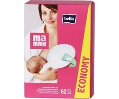 BELLA Krūtų įklotai MAMMA 60 vnt.
