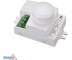 Bemko Mikrobangų jutiklis, baltas, IP20, max 1200W, 360°, 1-6m