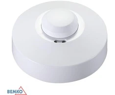 Bemko Paviršinis mikrobangų jutiklis, baltas, IP20, max 1200W, 360°, max 8m
