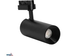 Bemko 12W LED akcentinis šviestuvas į 1 fazės bėgelį VERKO, juodas, 4000K