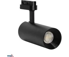 Bemko 24W LED akcentinis šviestuvas į 1 fazės bėgelį VERKO, juodas, 3000K