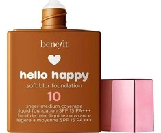 „Benefit Hello Happy Soft Blur Matte Finish“ skystas makiažo pagrindas „Deep Warm SPF 15“, 30 ml