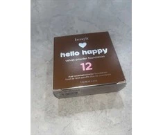 „Benefit Hello Happy Velvet Matte Finish“ kompaktiškas makiažo pagrindas, 12 Dark Warm, 7 g
